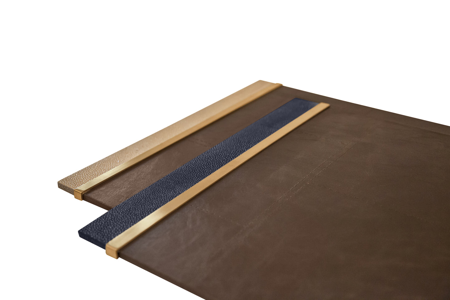 Ink Blotter - Midnight Blue Collection - Shagreen / Brass