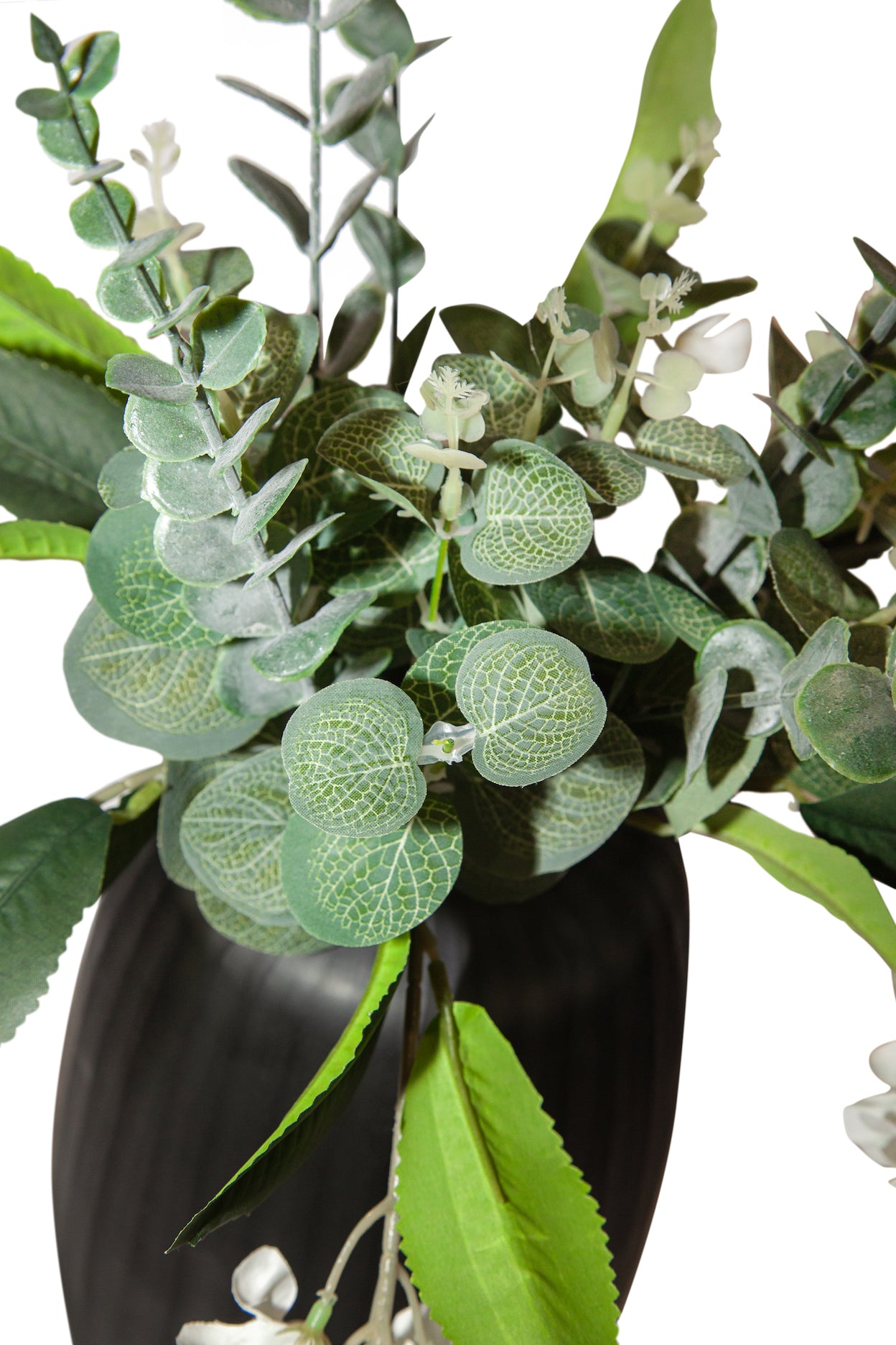 Modern Elegance Faux Wisteria & Eucalyptus Arrangement