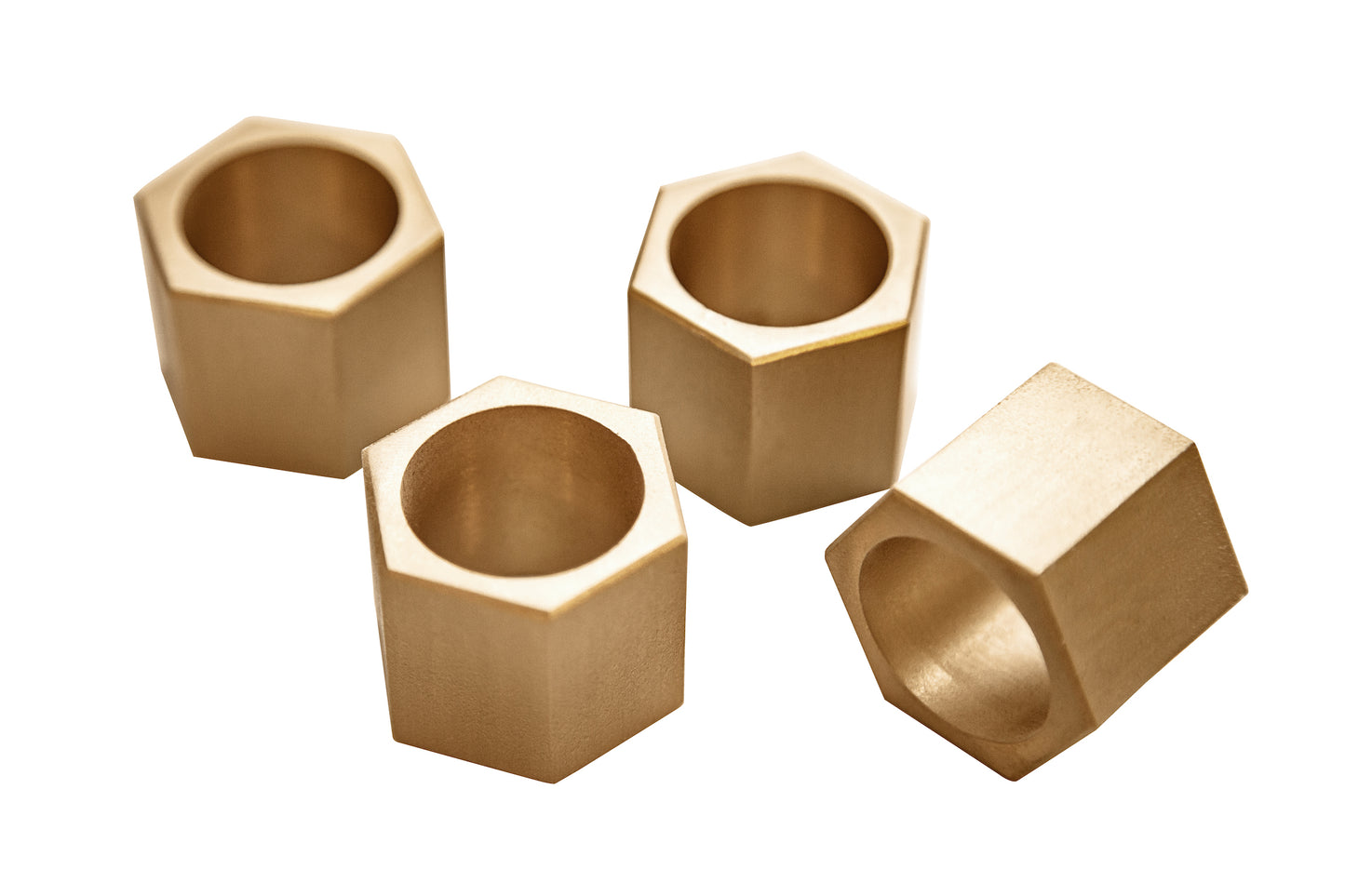 Hexagon Napkin Ring – Set Of 4 - Standard Collection