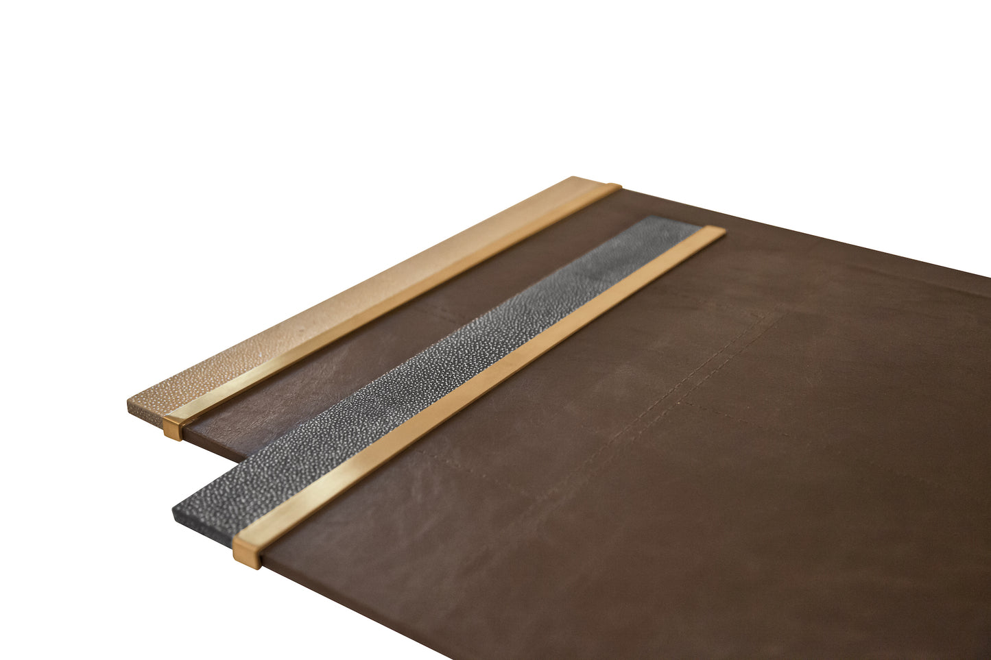 Ink Blotter Graphite Collection - Shagreen / Brass