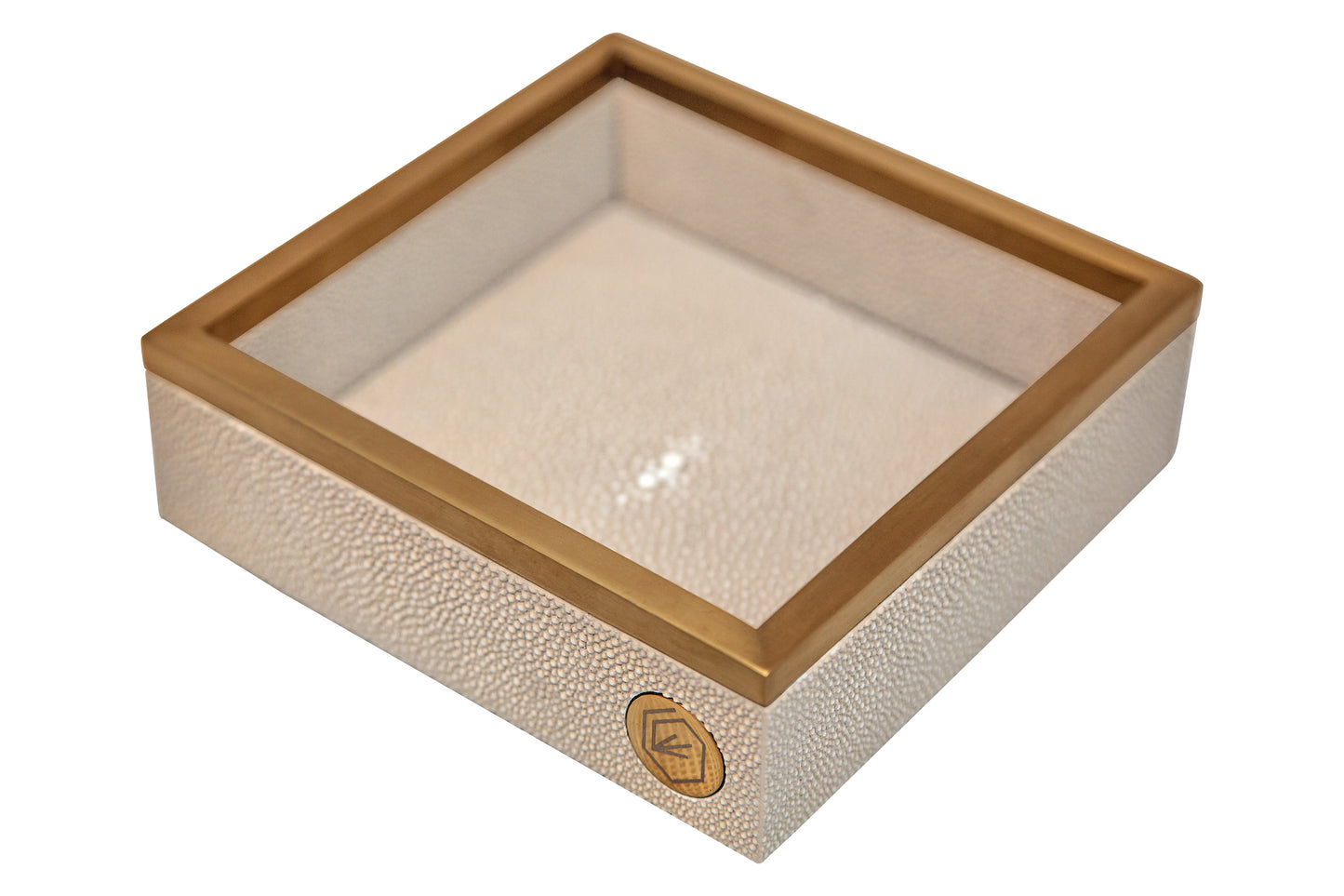 Cocktail Napkin Holder Standard Collection Shagreen / Brass